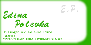 edina polevka business card